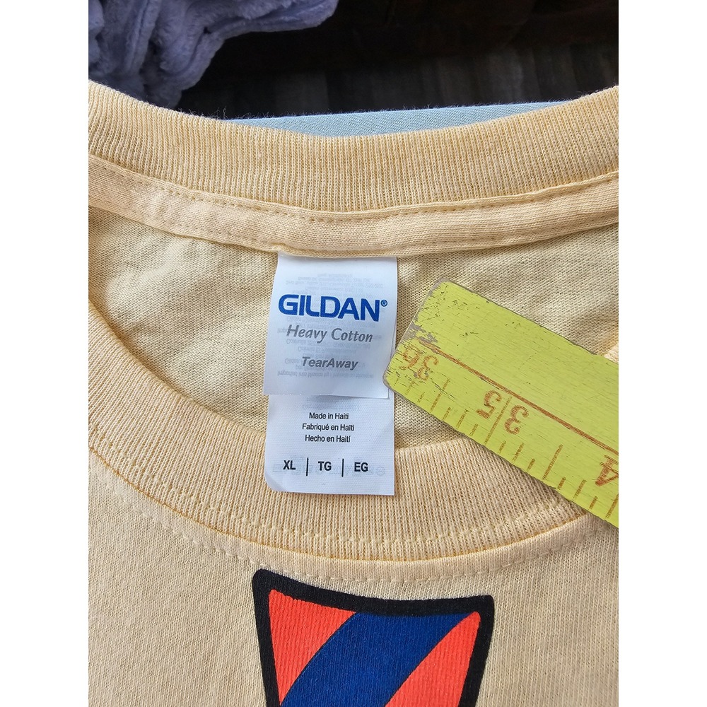 Gildan XL Florida Gators Yellow Cotton T-Shirt Faux Tie Graphic - Picture 6 of 8